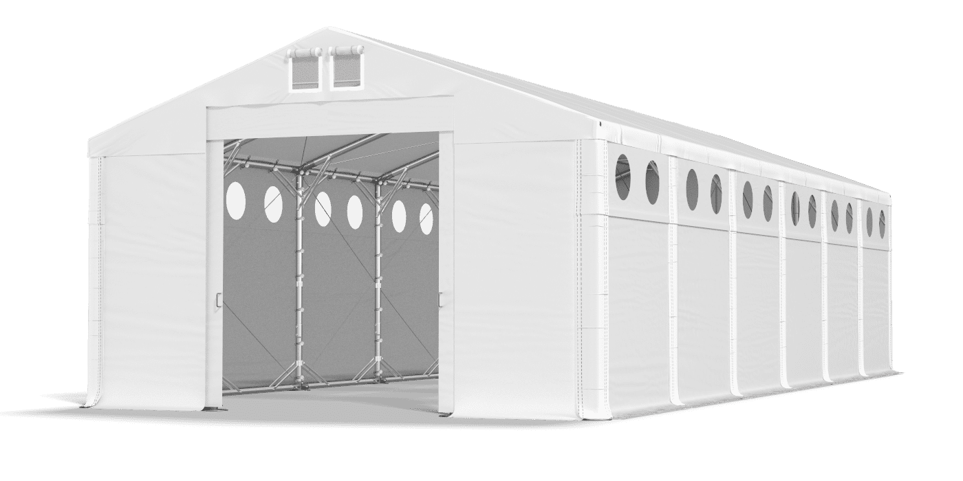 Brána stanu otvorená