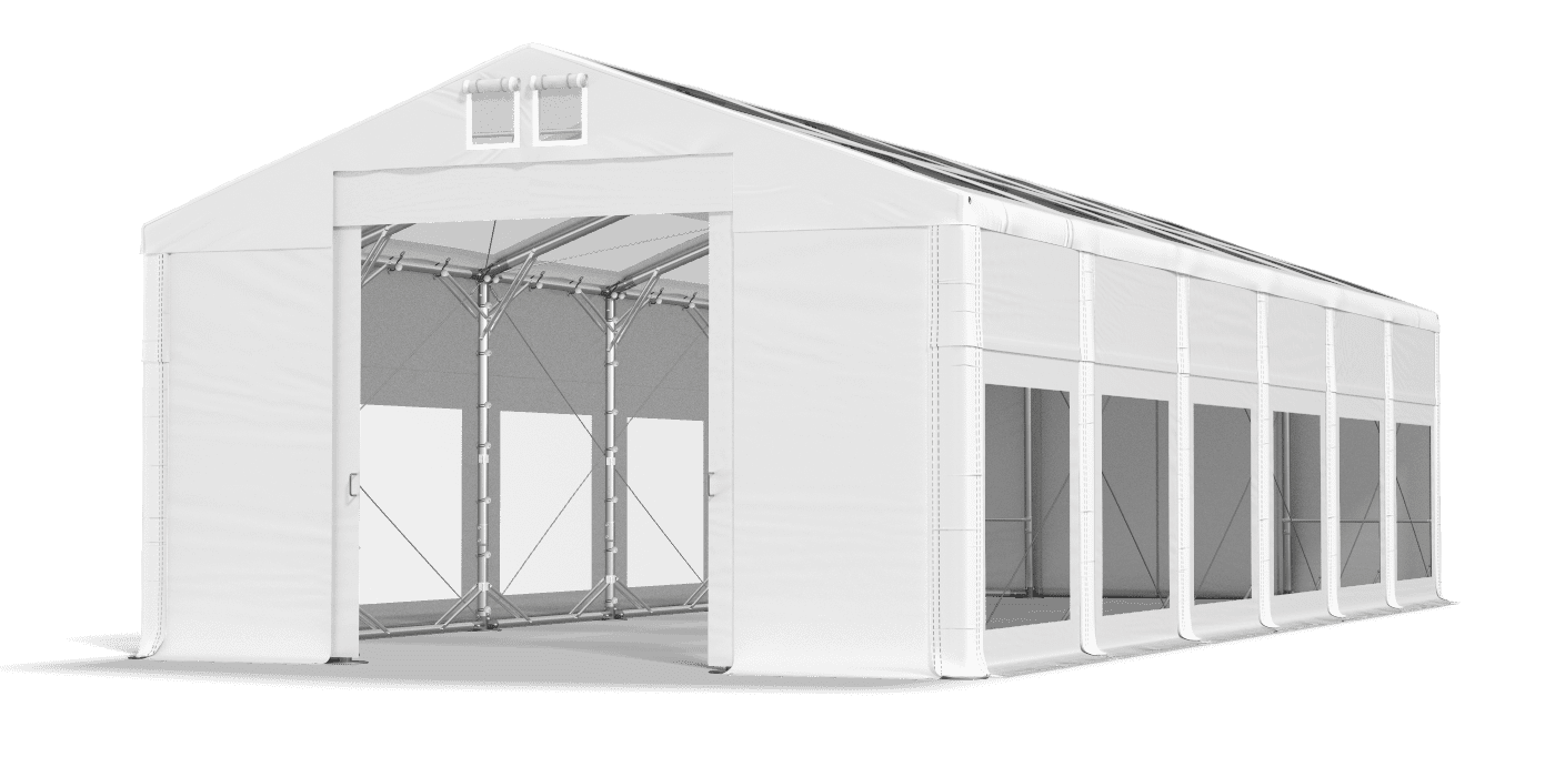 Brána stanu otvorená