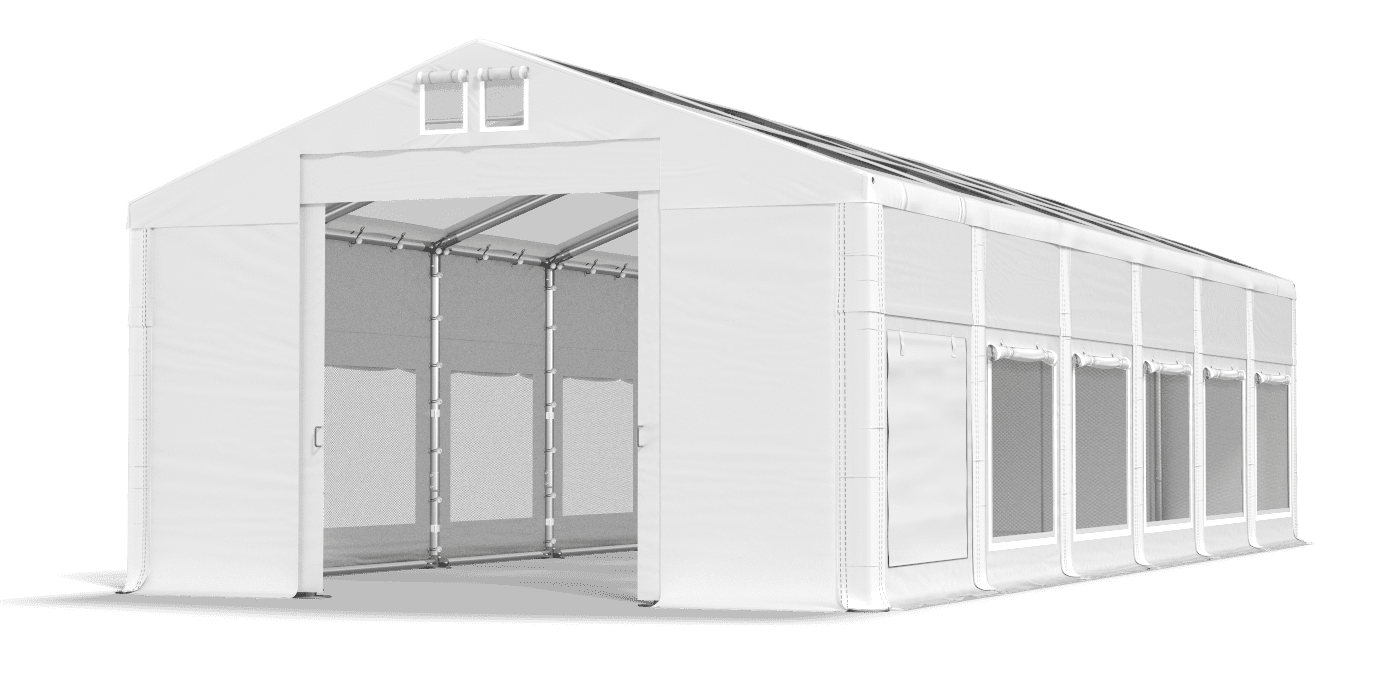 Brána stanu otvorená