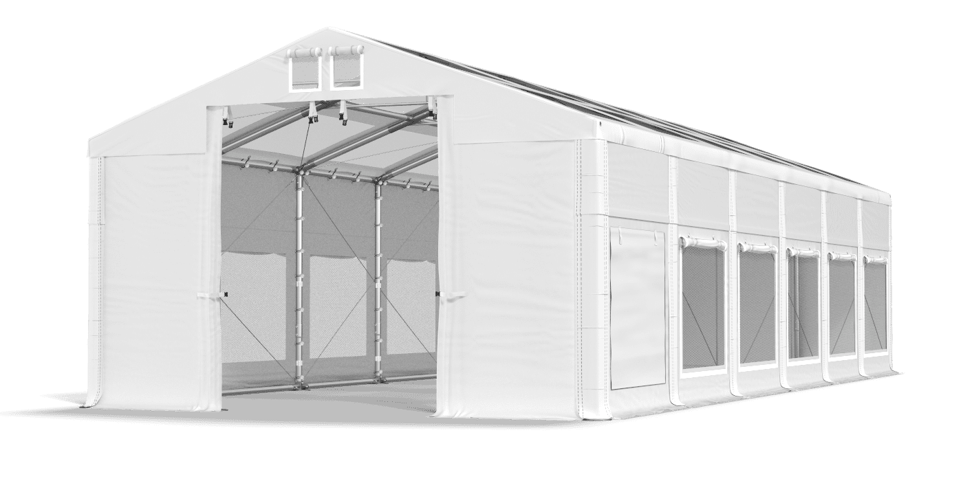 Brána stanu otvorená