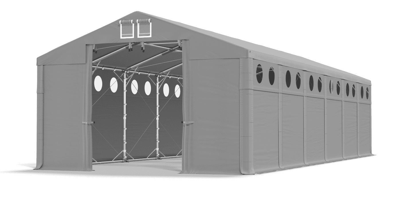 Brána stanu otvorená