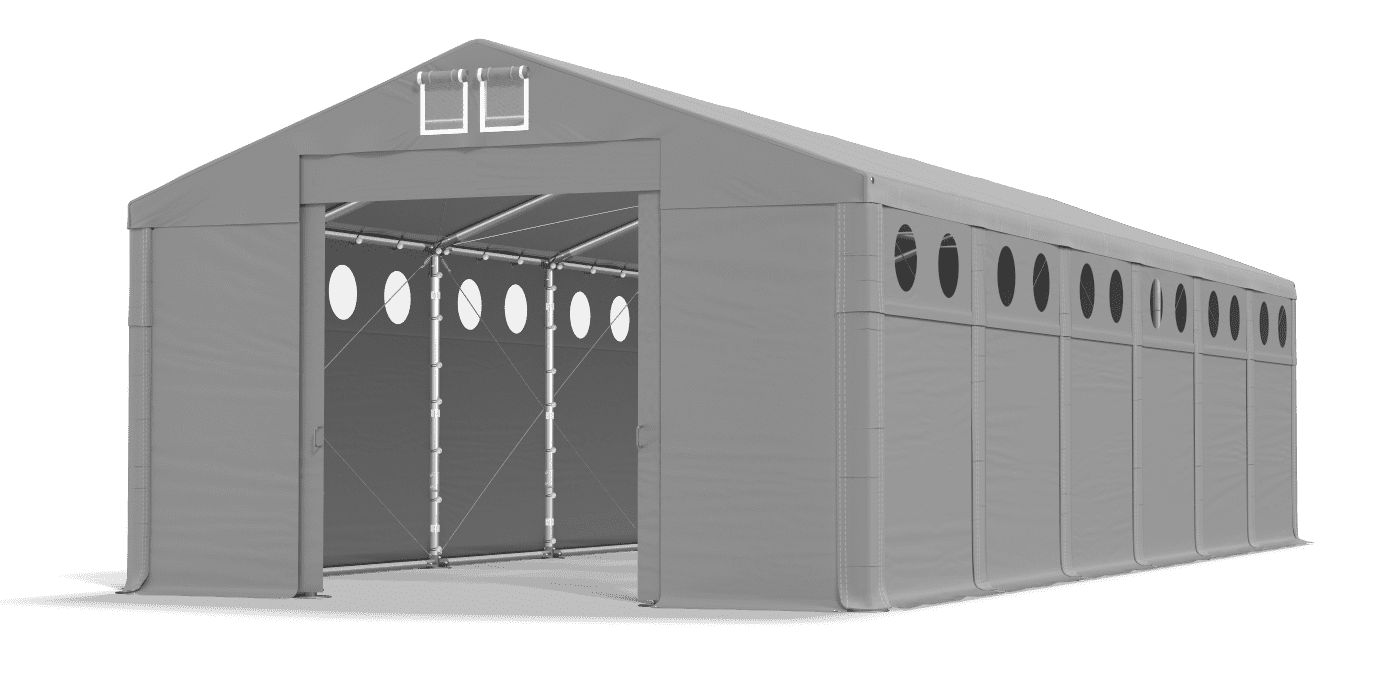 Brána stanu otvorená