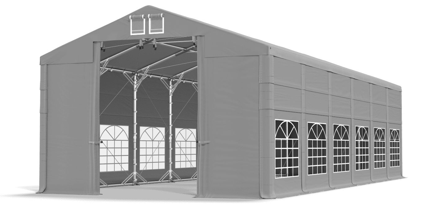 Brána stanu otvorená