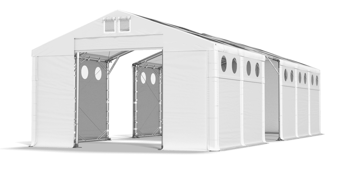 Brána stanu otvorená