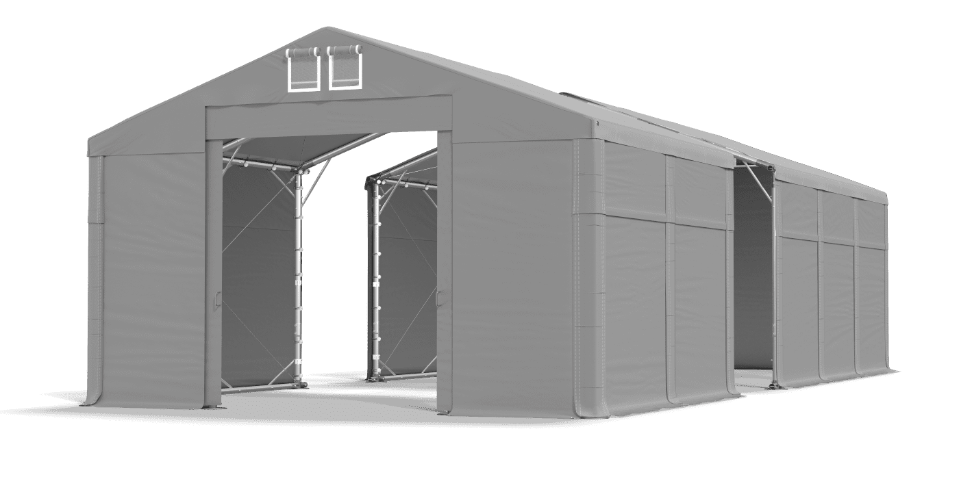 Brána stanu otvorená