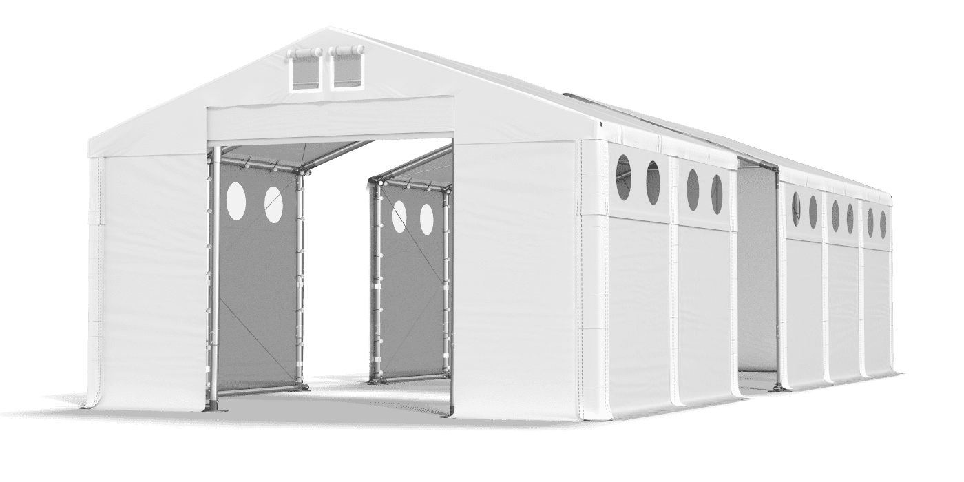 Brána stanu otvorená