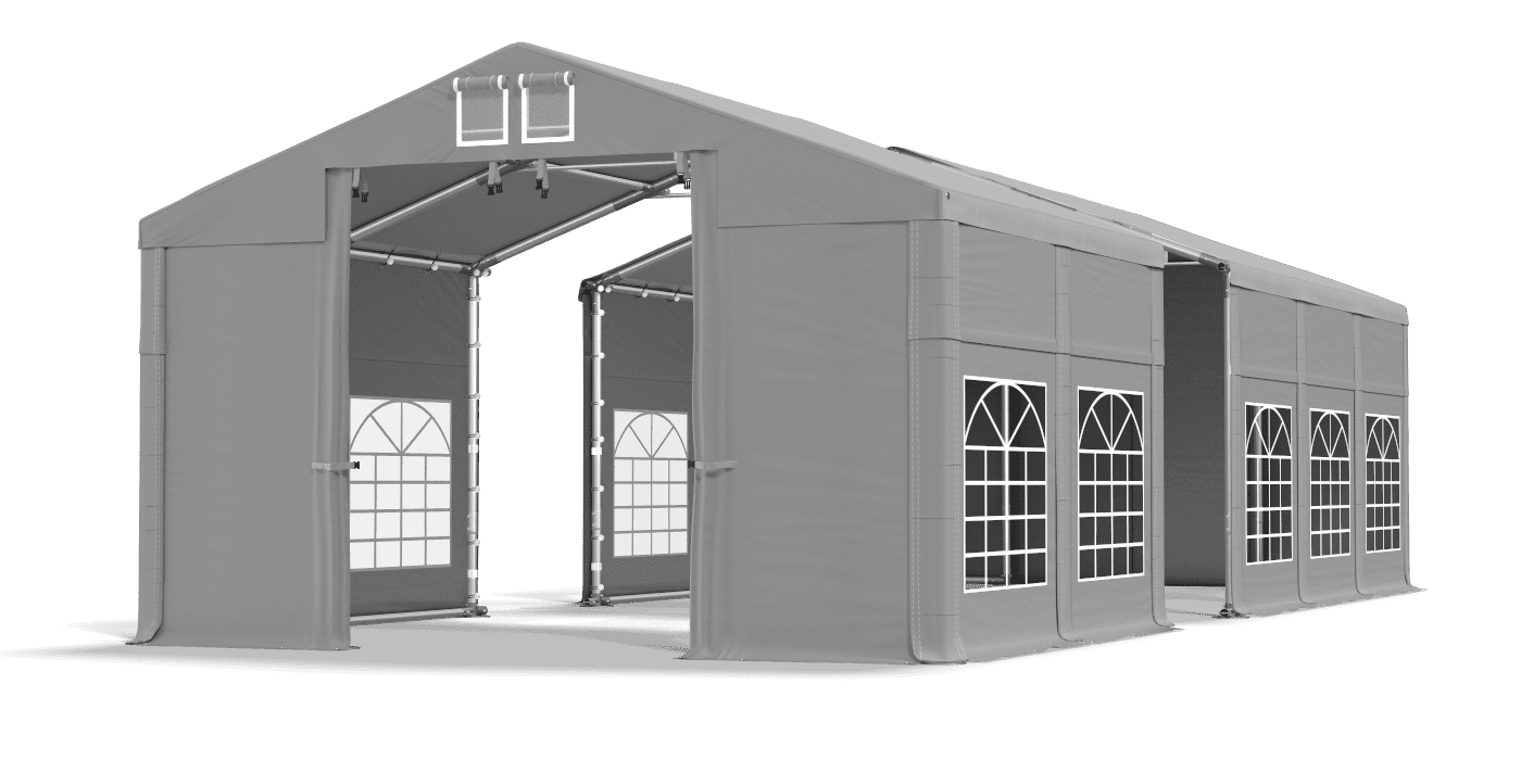 Brána stanu otvorená