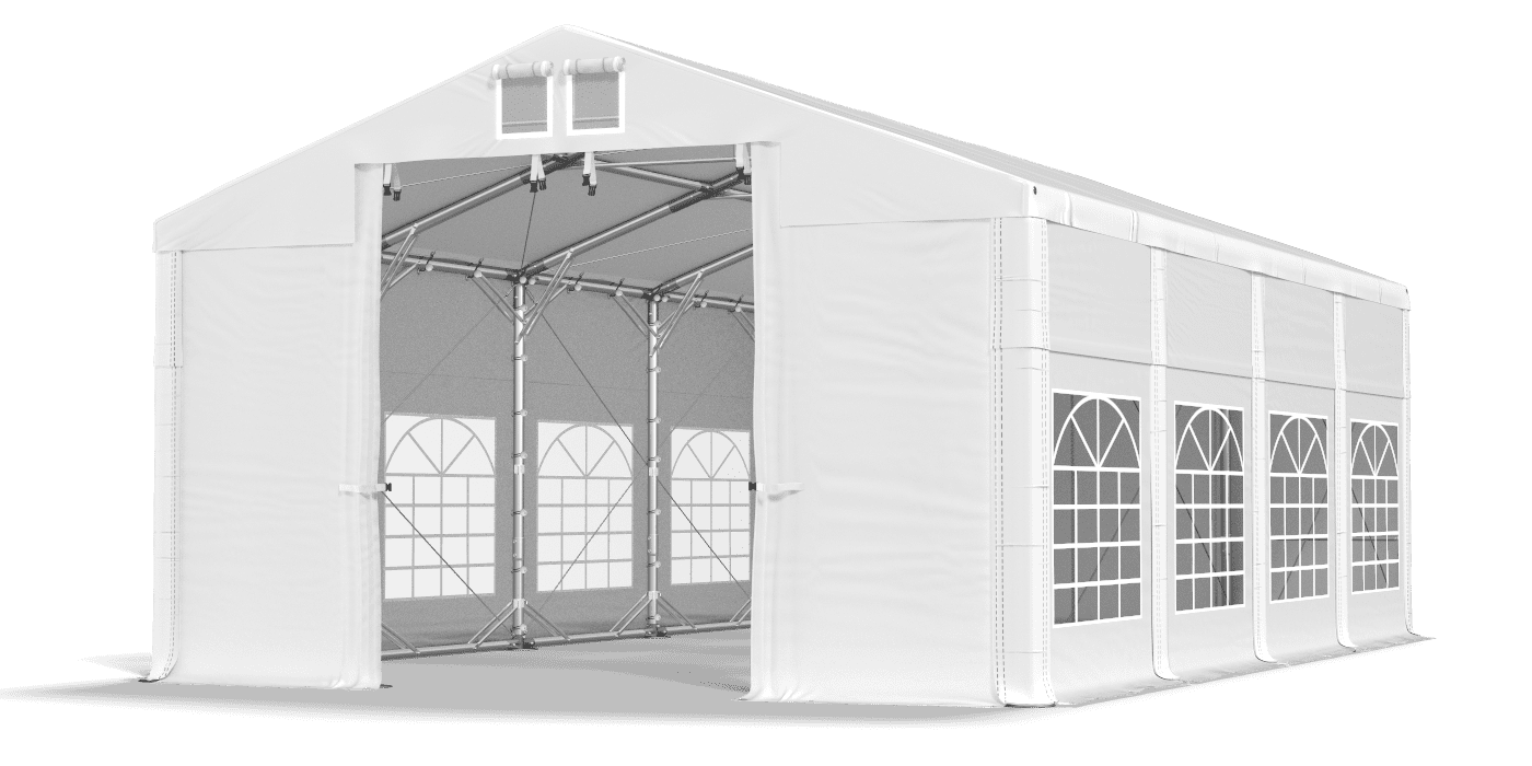 Brána stanu otvorená