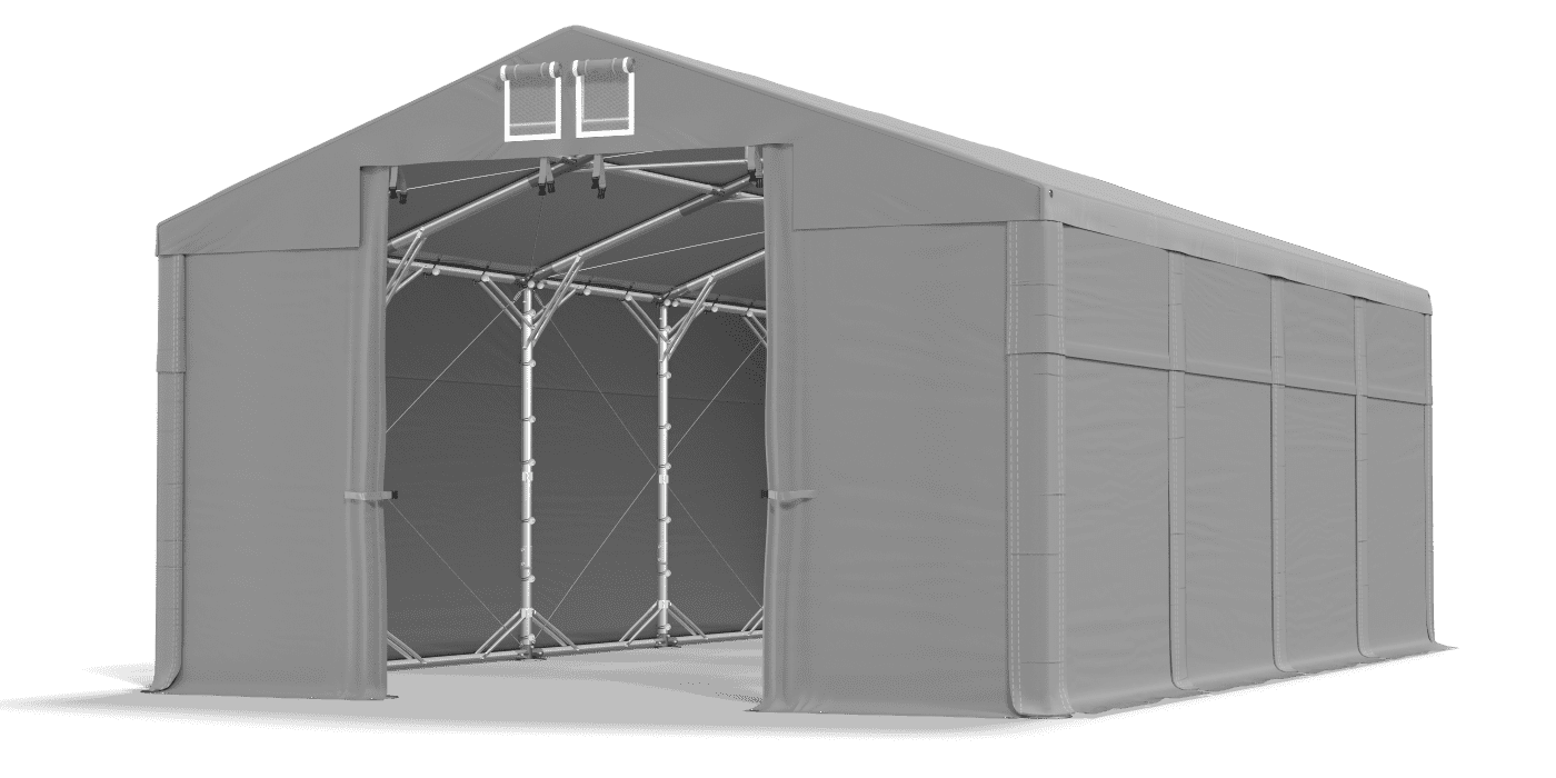 Brána stanu otvorená