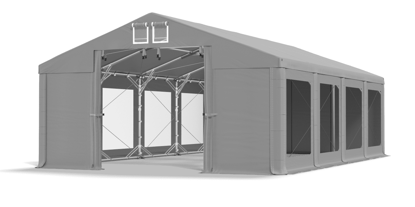 Brána stanu otvorená