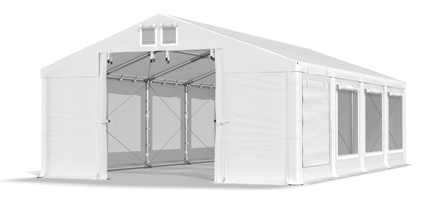 Brána stanu otvorená