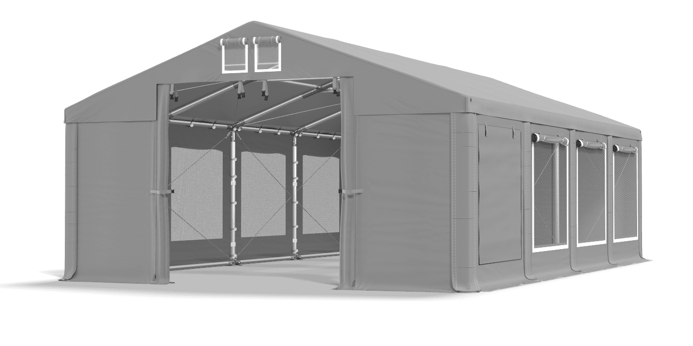 Brána stanu otvorená