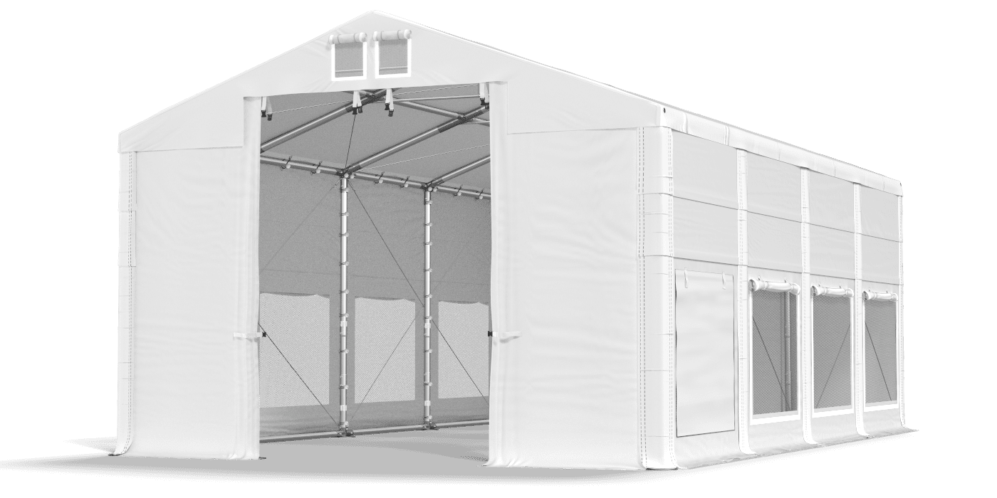 Brána stanu otvorená