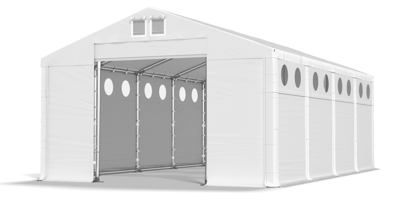 Brána stanu otvorená