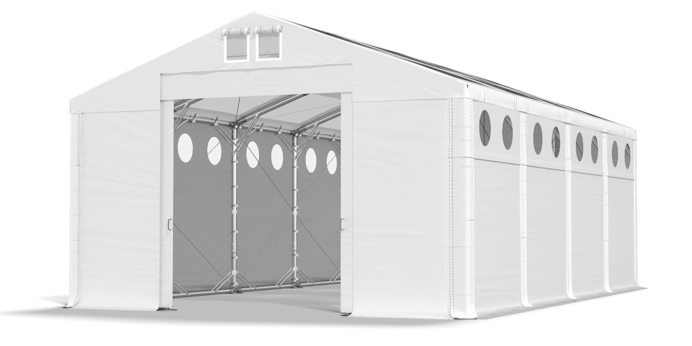 Brána stanu otvorená