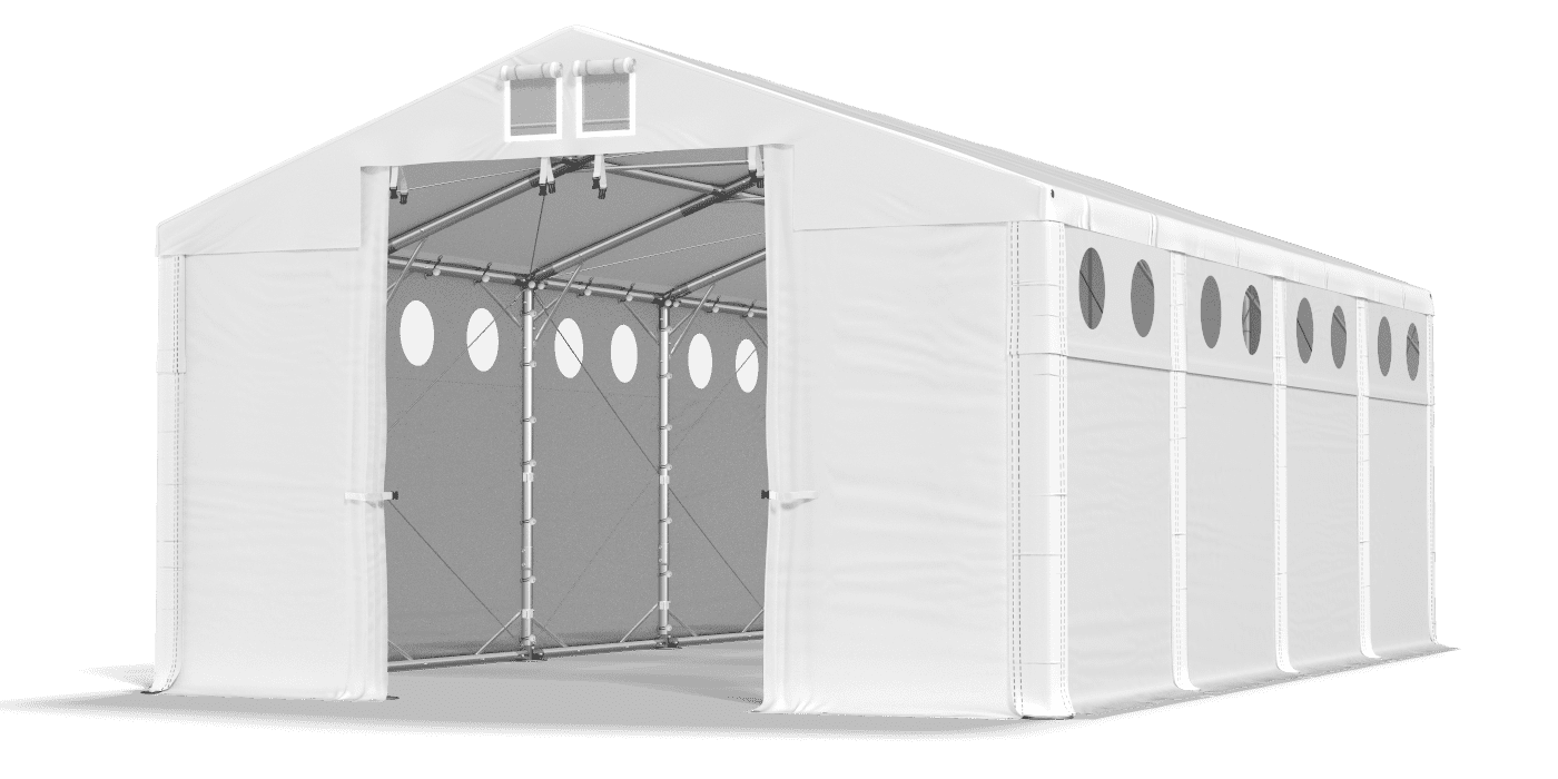 Brána stanu otvorená