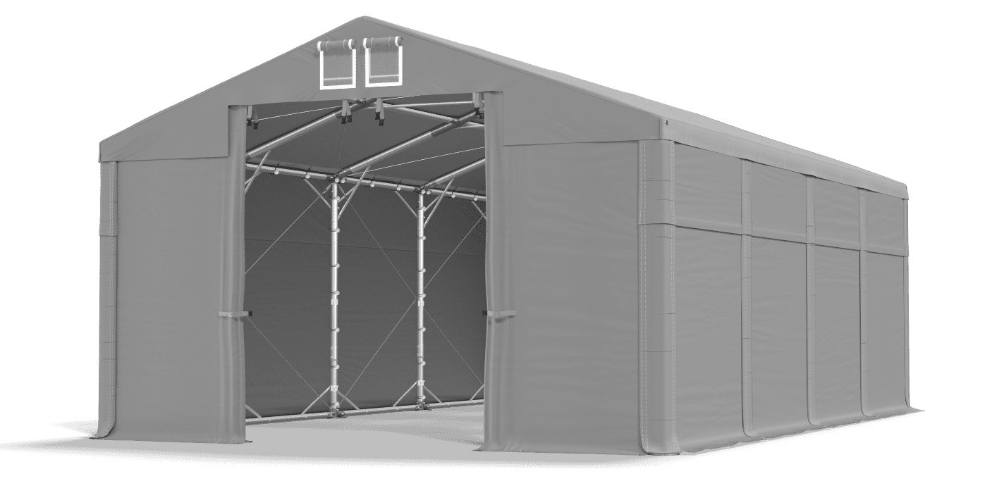 Brána stanu otvorená