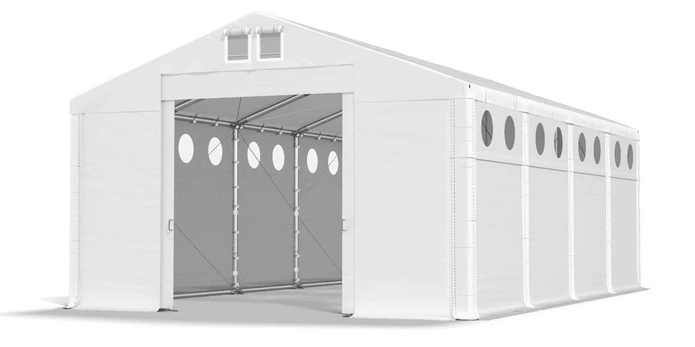 Brána stanu otvorená