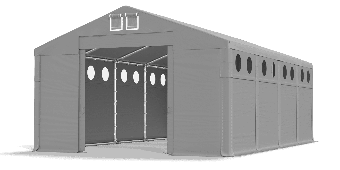 Brána stanu otvorená