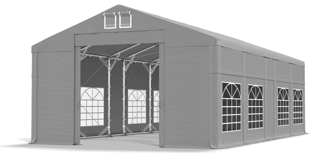 Brána stanu otvorená