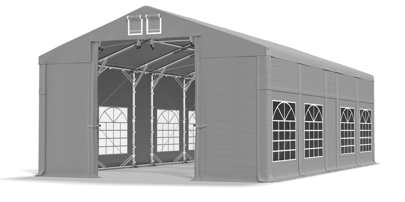 Brána stanu otvorená