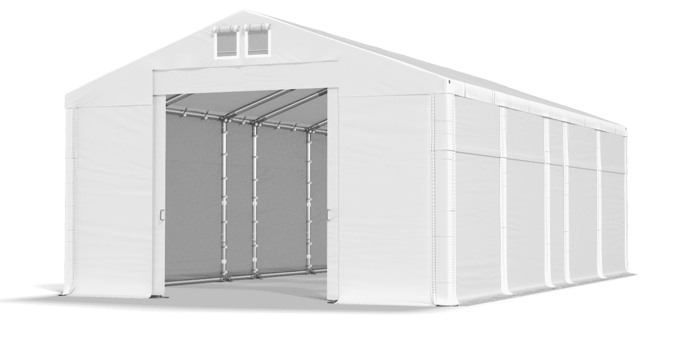 Brána stanu otvorená