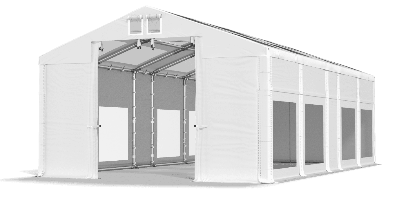 Brána stanu otvorená