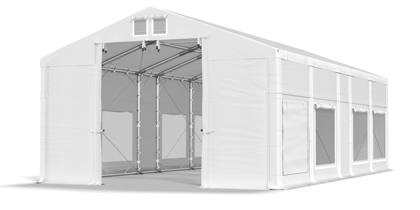 Brána stanu otvorená