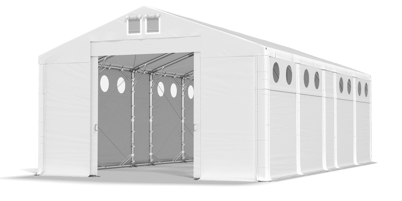 Brána stanu otvorená